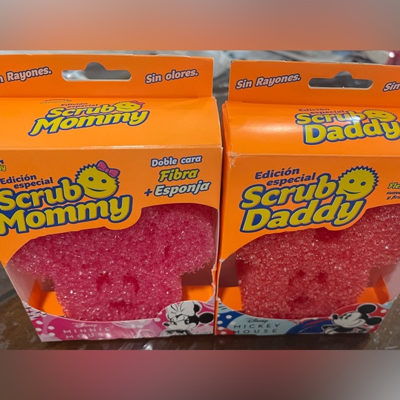 Limited Edition Mickey and Minnie Mouse Scrub Daddy/Mommy BNWT - Picture 2 of 3